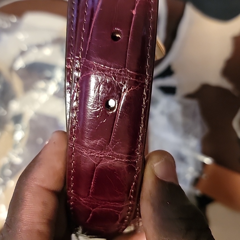 Trafalgar Genuine American Alligator Belt — $550